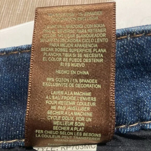 KUT FROM THE KLOTH Sz 12 So Low Straight Leg Jeans - Picture 9 of 14